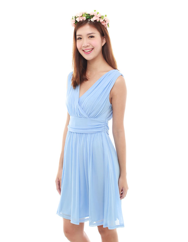 Sophie Dress in Powder Blue